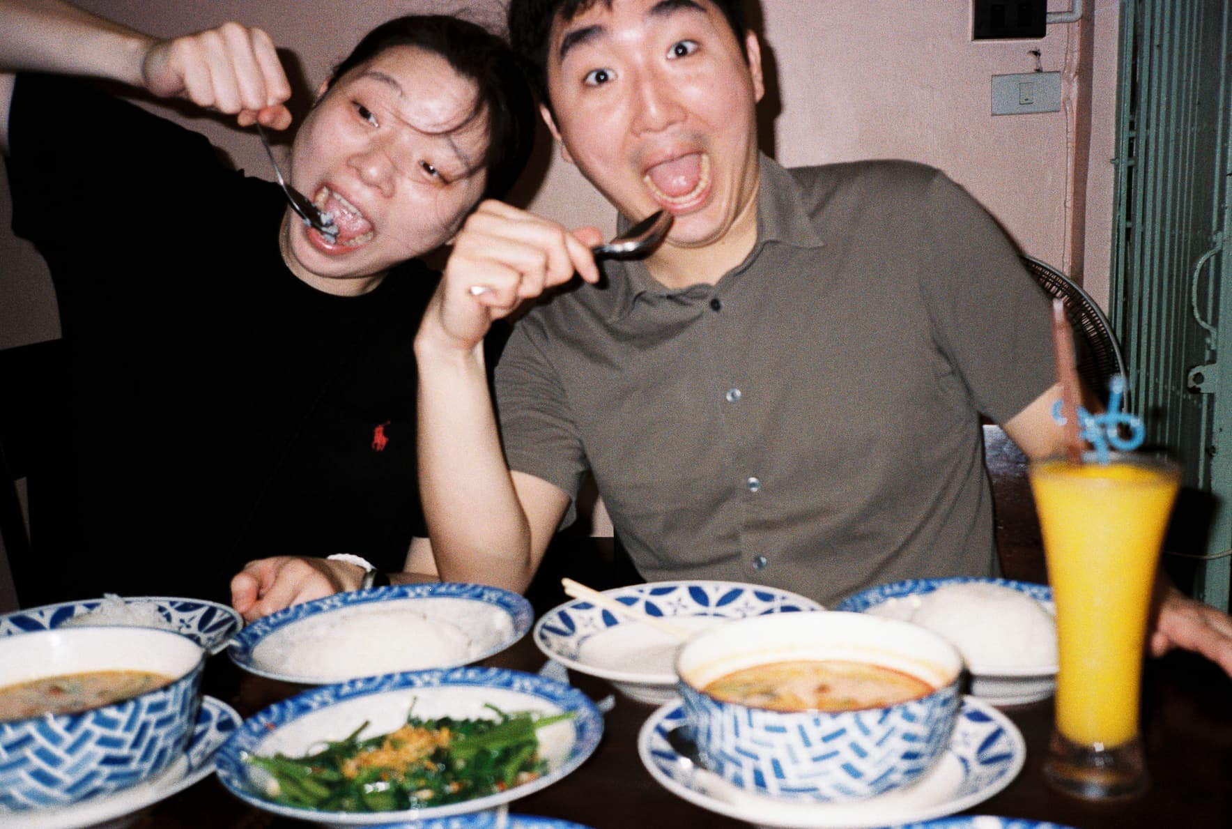 Sunny, Phil, food. Sunny, Phil, food.