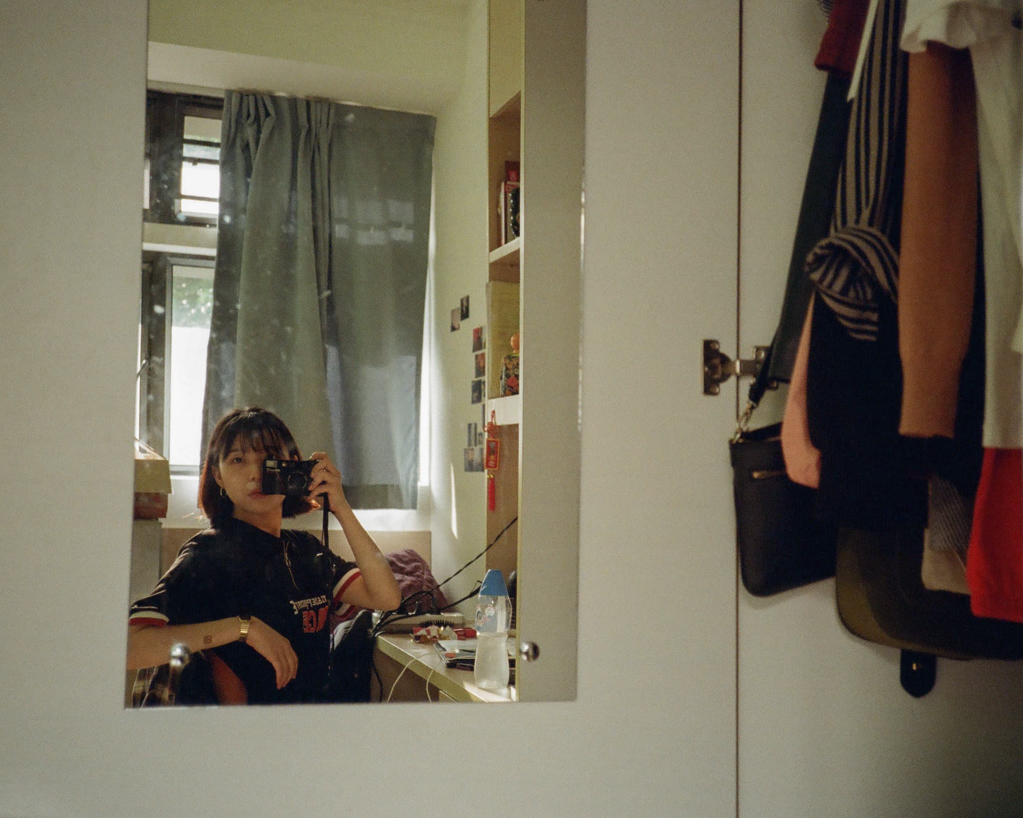 Me, dorm, selfie Me, dorm, selfie