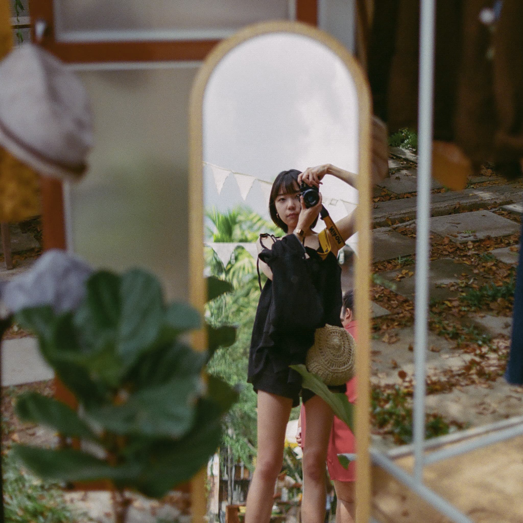 Chiangmai. Mirror selfie at this artist village. Chiangmai. Mirror selfie at this artist village.