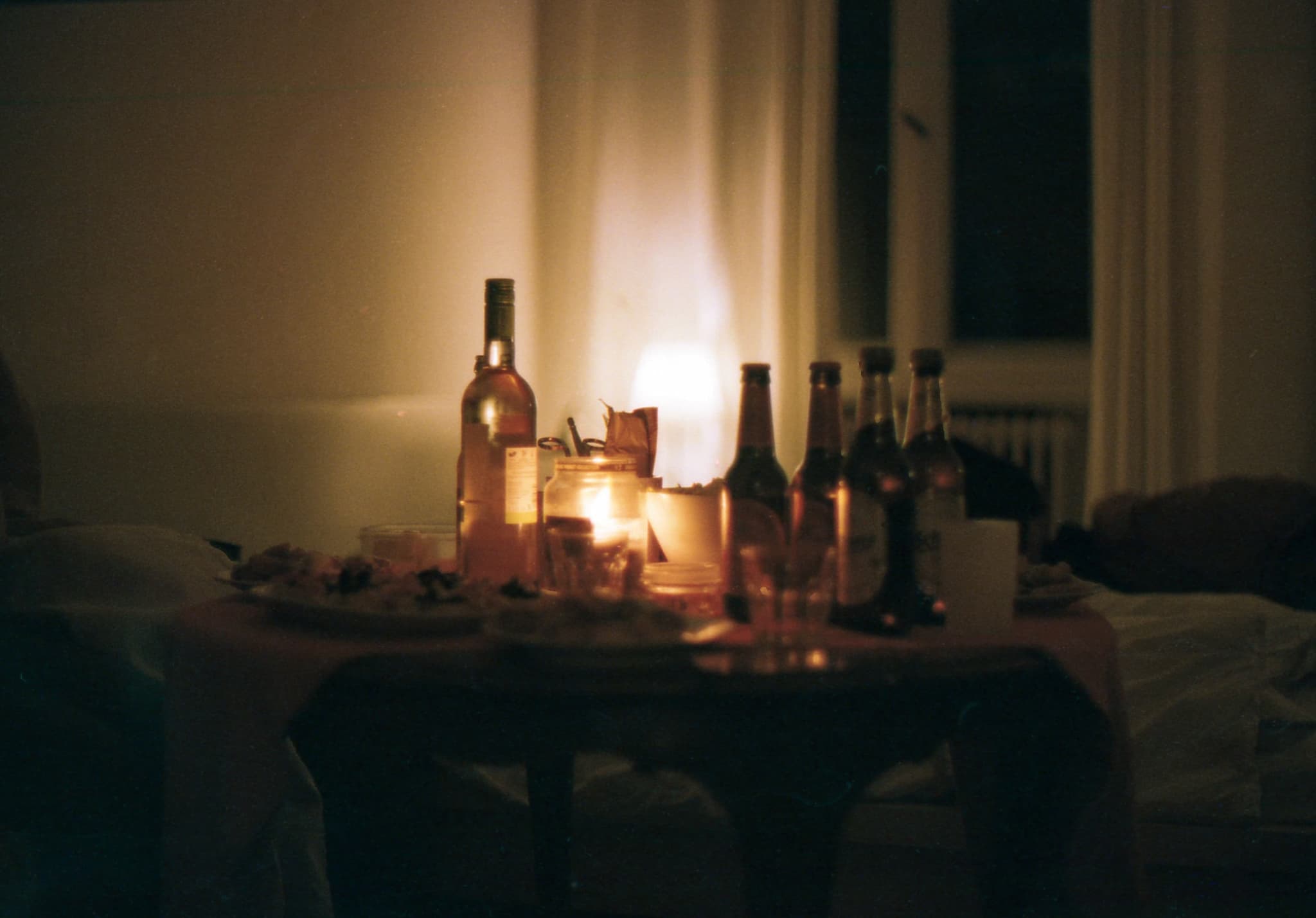 Berlin, first christmas party. Table only. Berlin, first christmas party.