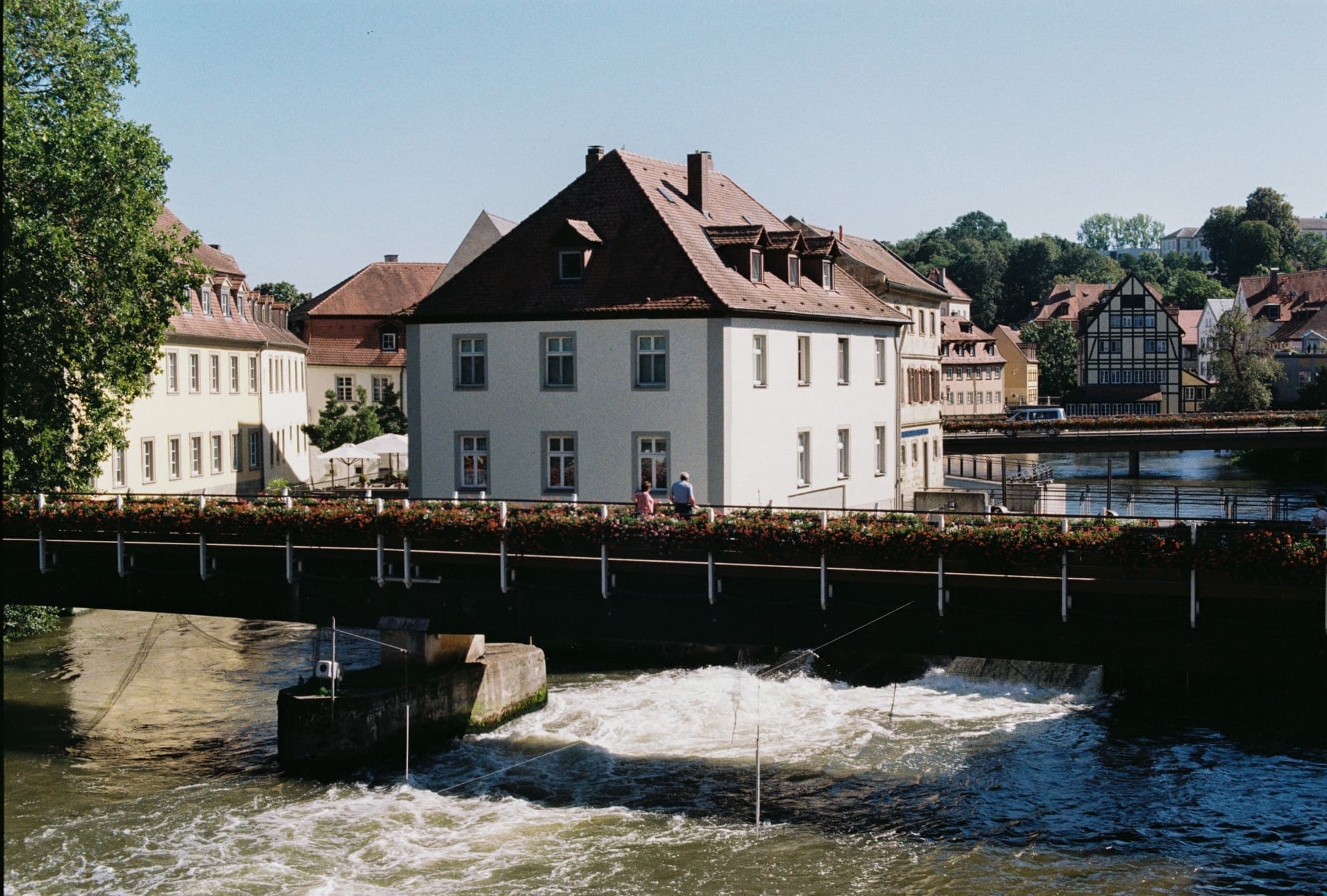 Bamberg solo travel. Light and shadow. House Bamberg solo travel. Light and shadow. House