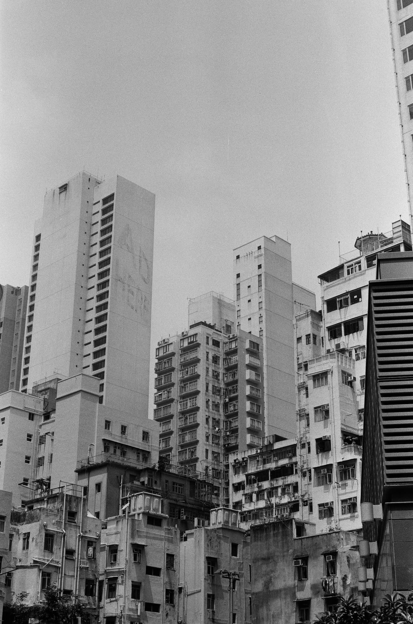 Hong Kong. B&W. Buildings 3.