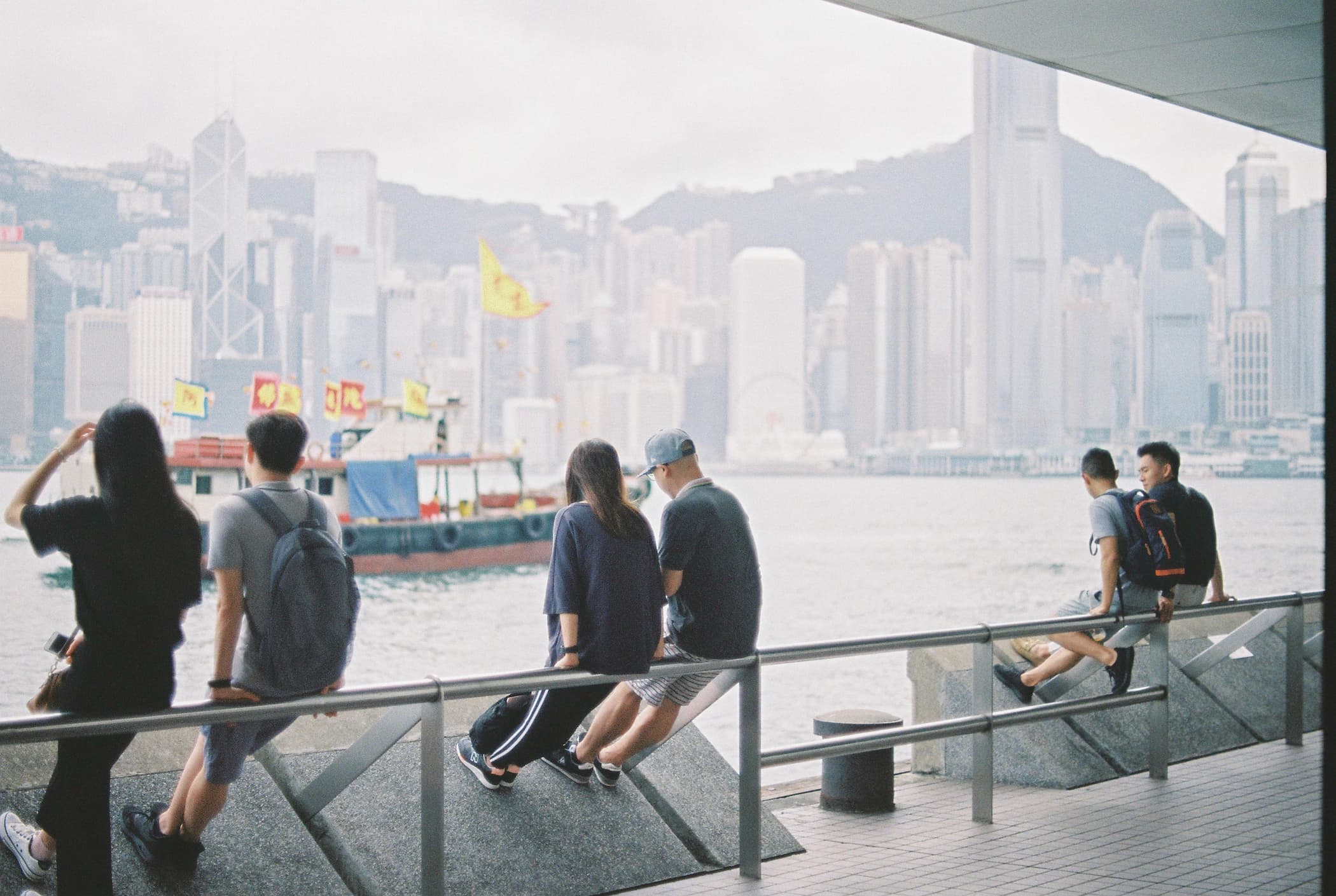 Hong Kong. Star Ferry. People.